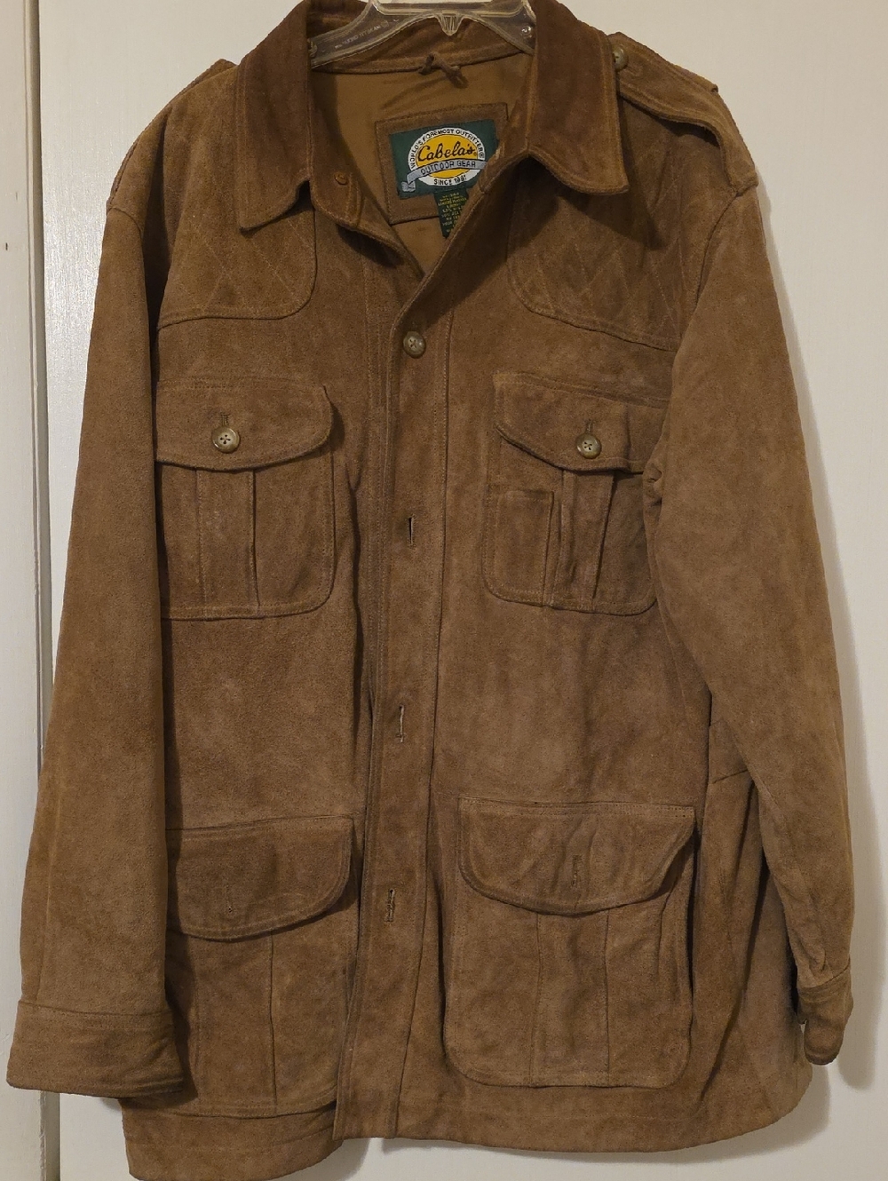 Cabela's Men's Tan Suede Field Coat